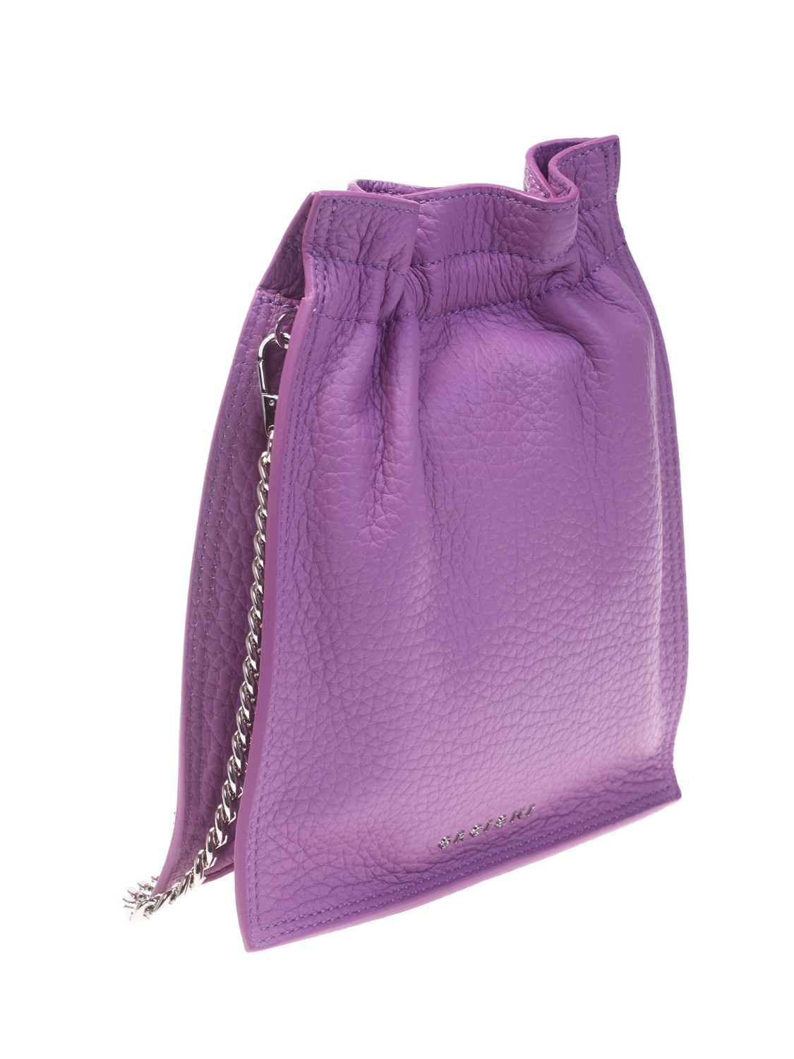 shop ORCIANI  Borsina: Orciani borsa a secchiello in pelle liscia, Petit Mini.
Chiusura a calamita con arricciatura.
Logo lettering sul davanti.
Tracolla a catena per uso crossbody.
Dettagli in metallo silver.
Dimensioni: larghezza: 20 cm altezza: 23.5 cm profondità: 4 cm.
Composizione: 100% pelle di vitello.
Fabbricato in Italia.. SD0170 SOF-GLICINE number 6893254